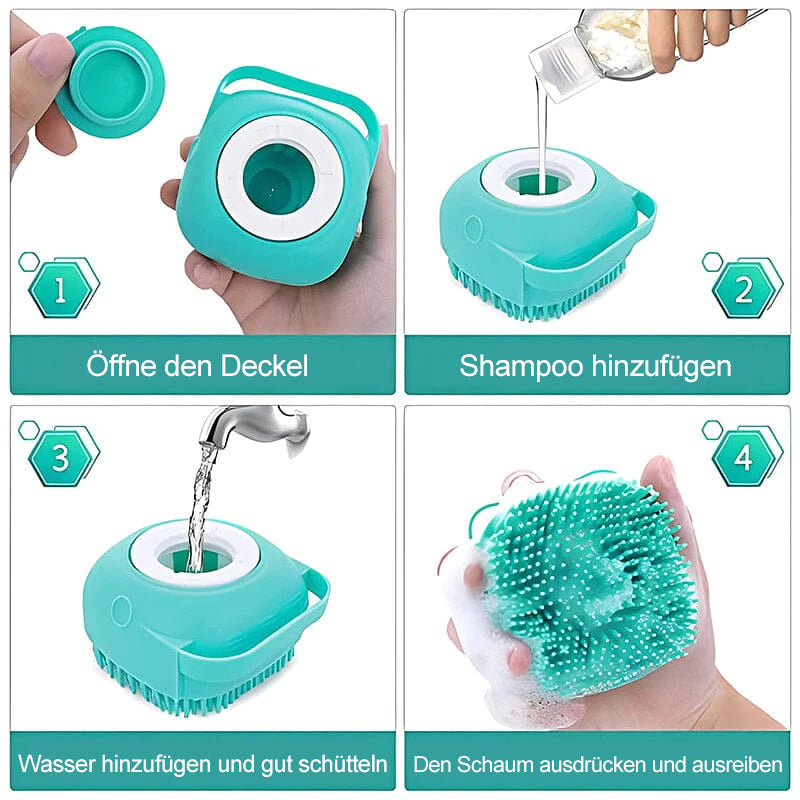 Luvikno | Pet silikon bad børste
