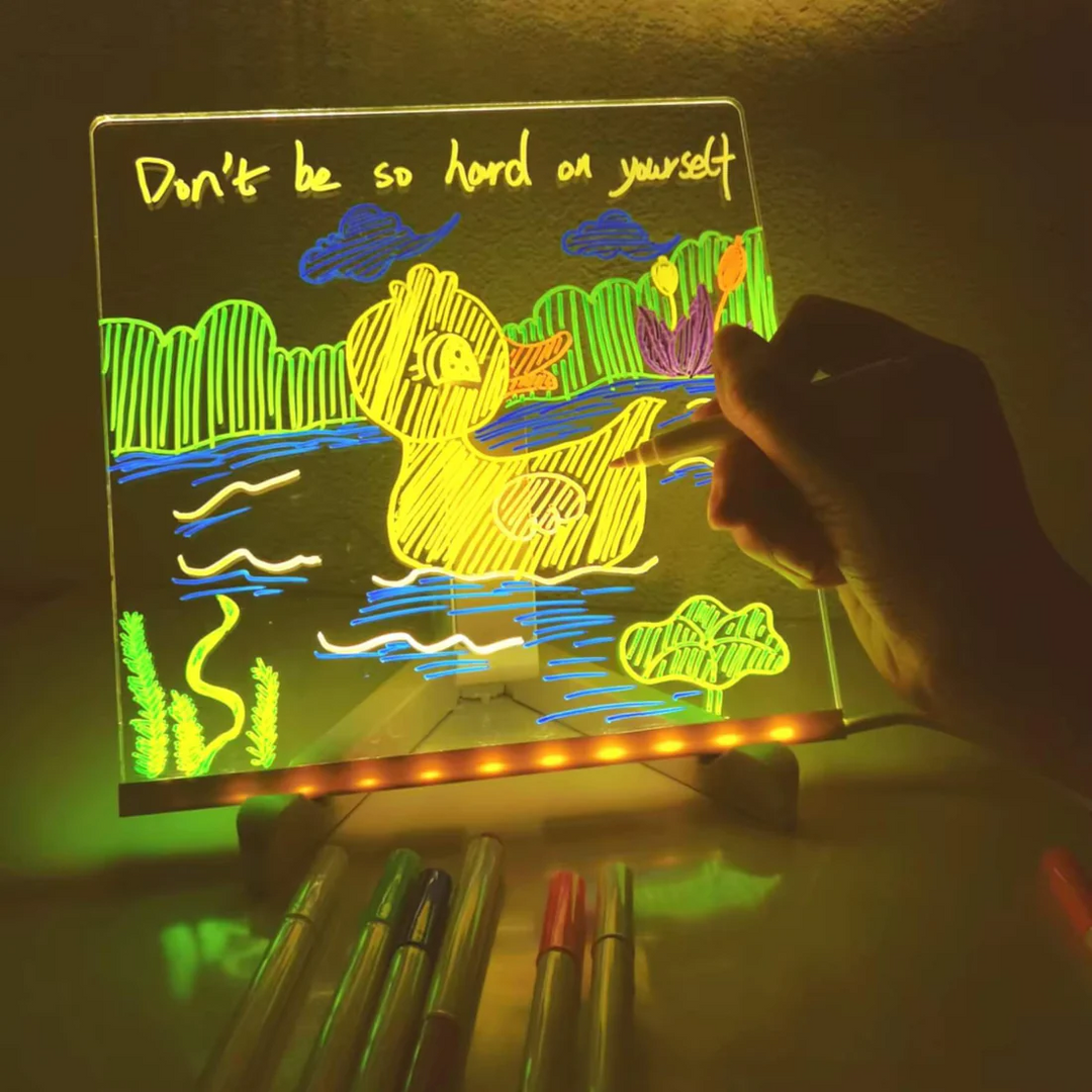 Luvikno | LumiArt LED skilt | Kreativt tegnebrett for strålende kunstverk