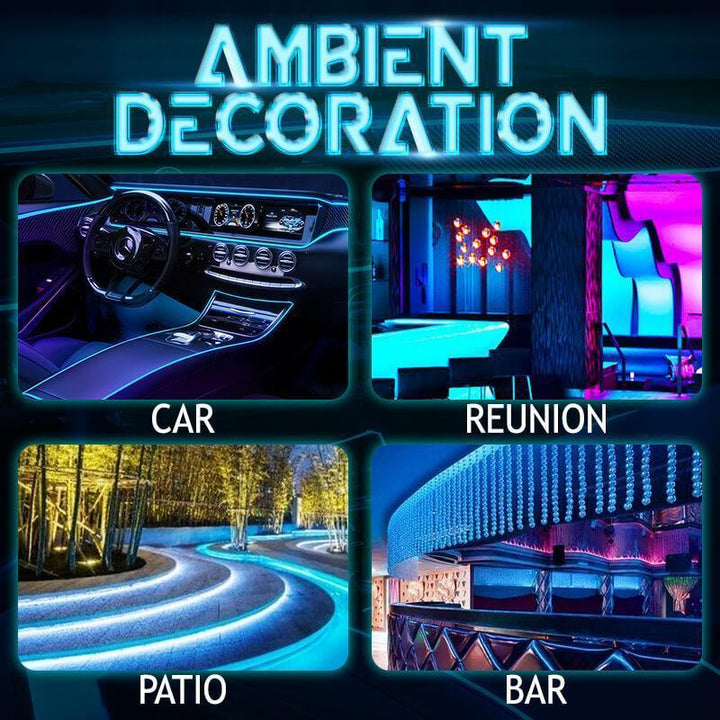 Luvikno | 4-i-1 Linje Bil LED Ambient Lys