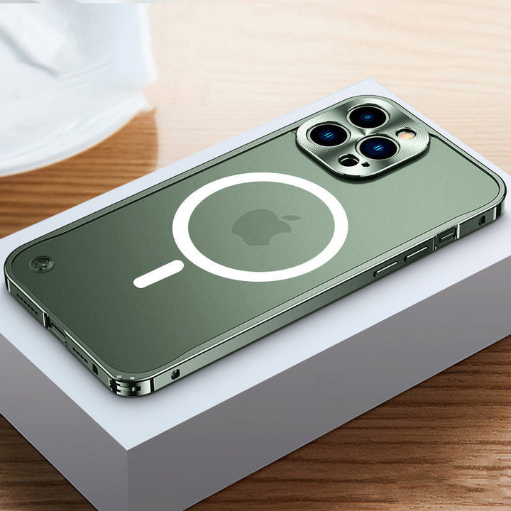 Magnetisk telefondeksel for iPhone med metallramme | luvikno