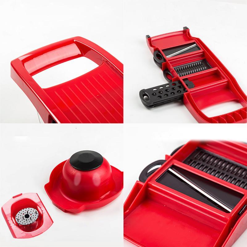 Grønnsakskutter med seks ståleblader | Luvikno