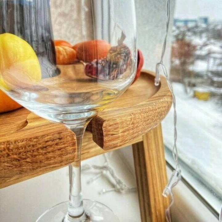 WineNest - Stilig Sammenleggbart Piknikbord for Vin Luvikno