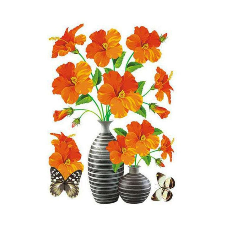 DIY Plantevase 3D Stereo Klistremerker Selvklebende | Luvikno
