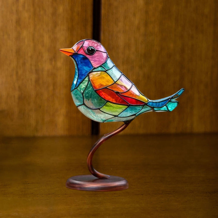 Fugler på Greiner Stained Glass Ornamenter | Luvikno