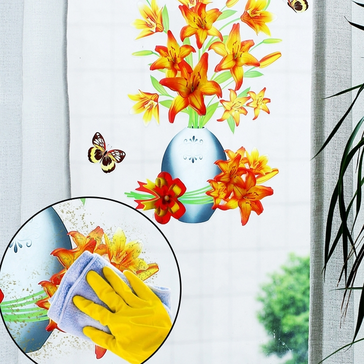 DIY Plantevase 3D Stereo Klistremerker Selvklebende | Luvikno