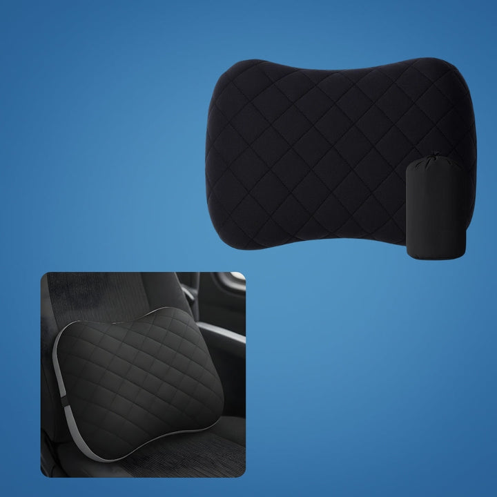 Ergonomisk nakke støtte – Oppblåsbar og lett – Lindrer nakkesmerter – Kompakt for fly og tog Luvikno