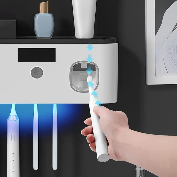 Luvikno | UVShield – Hygienisk tannbørsteholder med smart dosering!