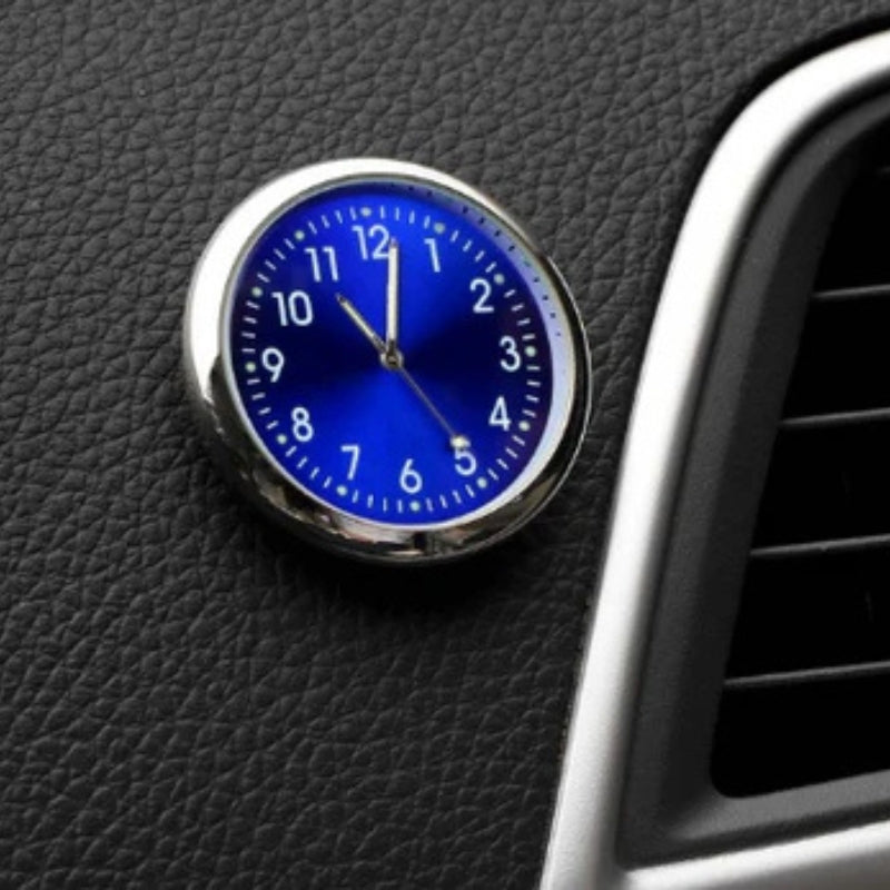 AutoTime Mini Analog Klokke – Selvklebende og Stilleggende Design for Bilinteriør Luvikno