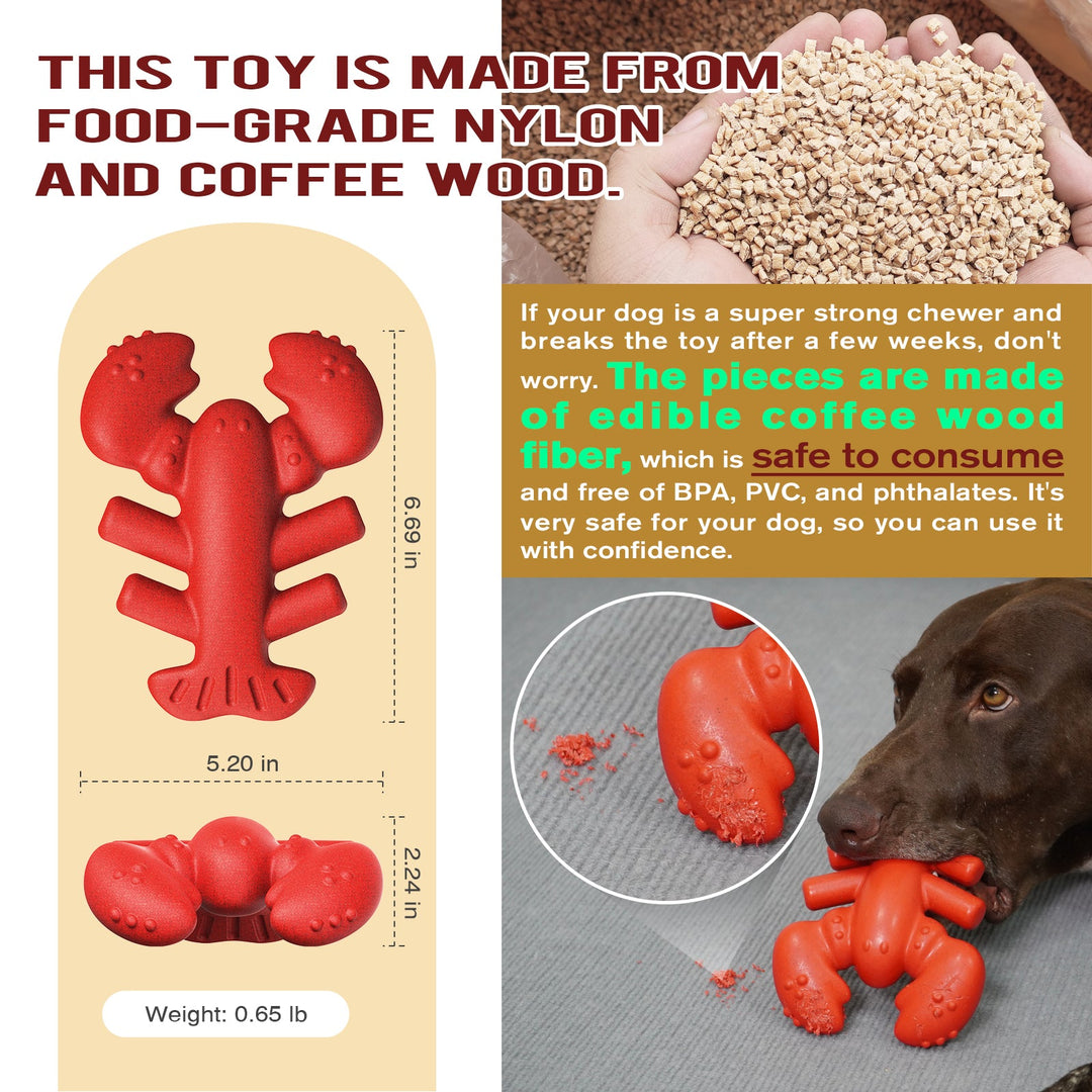 Lobster Chew Stick – Holdbart Hundelek for Medium & Large Raser Luvikno