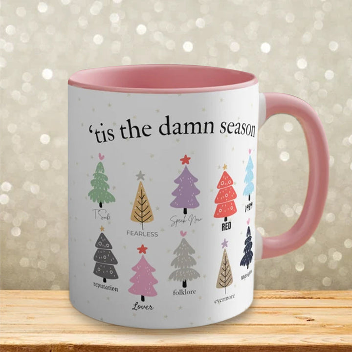 Tis The Damn Season Christmas Mug - Musikkalbum som julekler | Luvikno