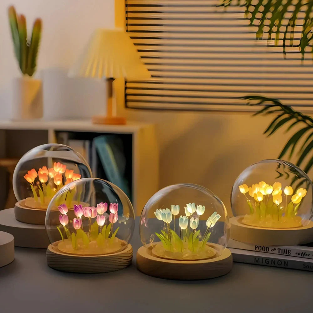 Glass Dome Tulip Light | Luvikno