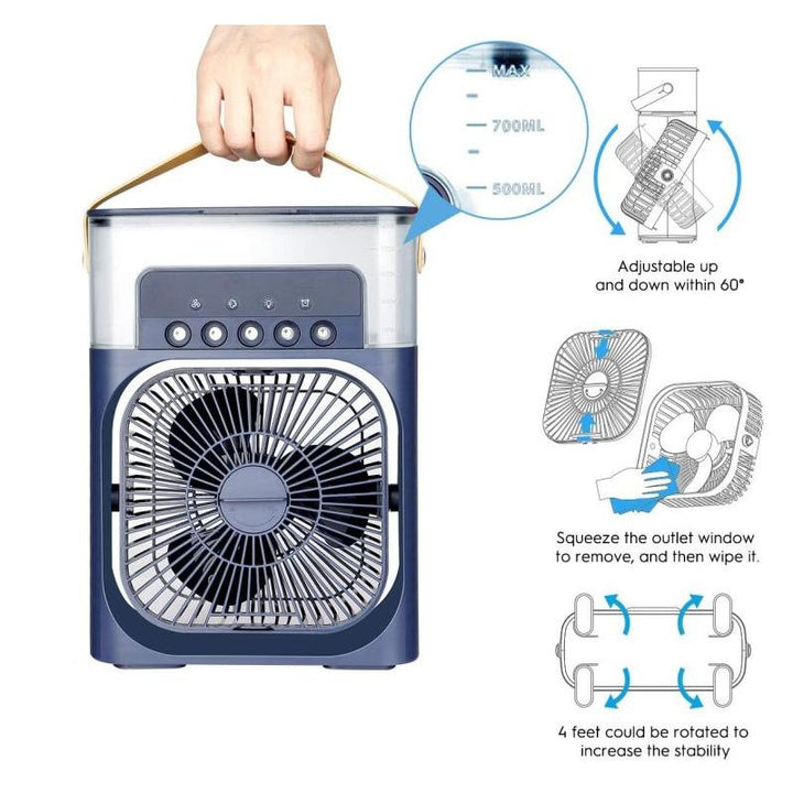 Spray Cooling Fan med Vannkanne | Luvikno