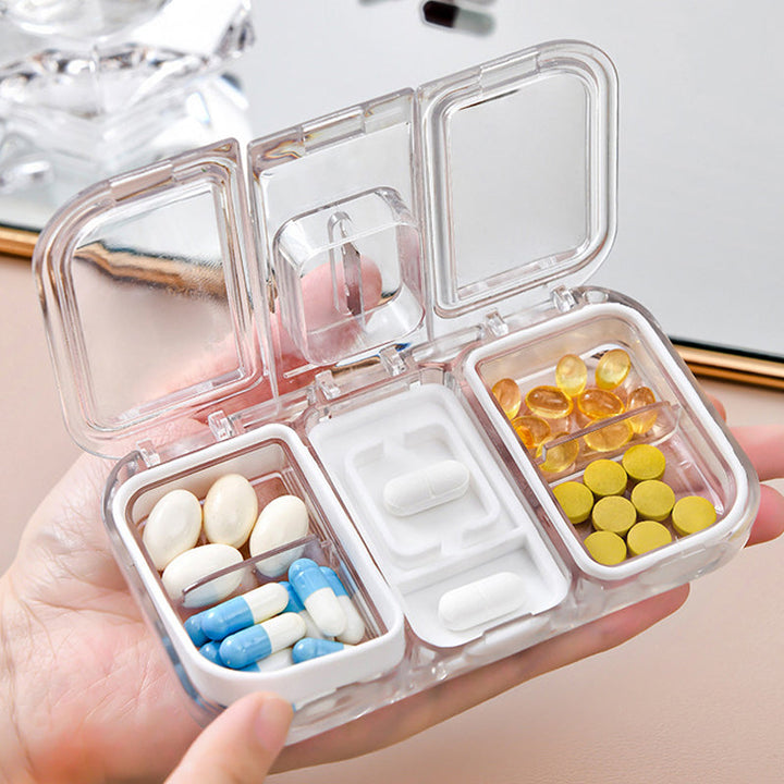 Rektangulær Pill Case Organizer Beholder | Luvikno