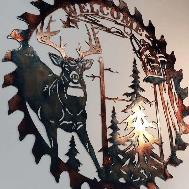 Metall veggkunst, laserkuttet | Luvikno