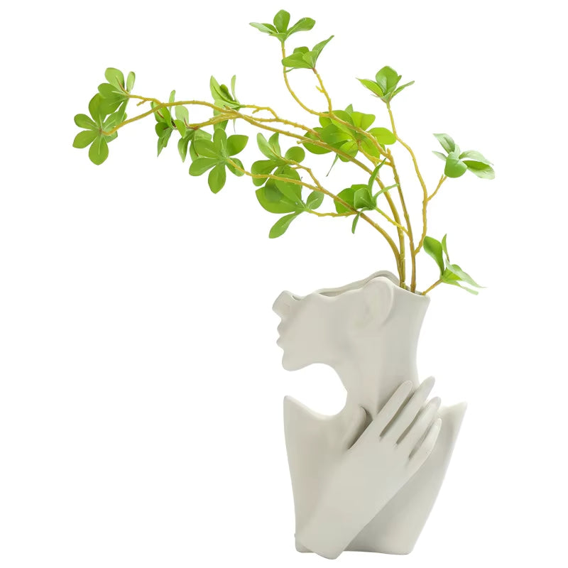 Ansiktsform Keramisk Design Vase Luvikno