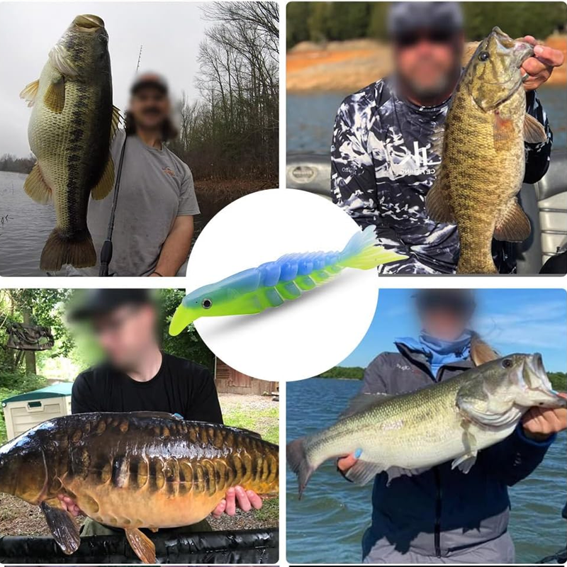 Luvikno | Gummifisk med flere segmenter