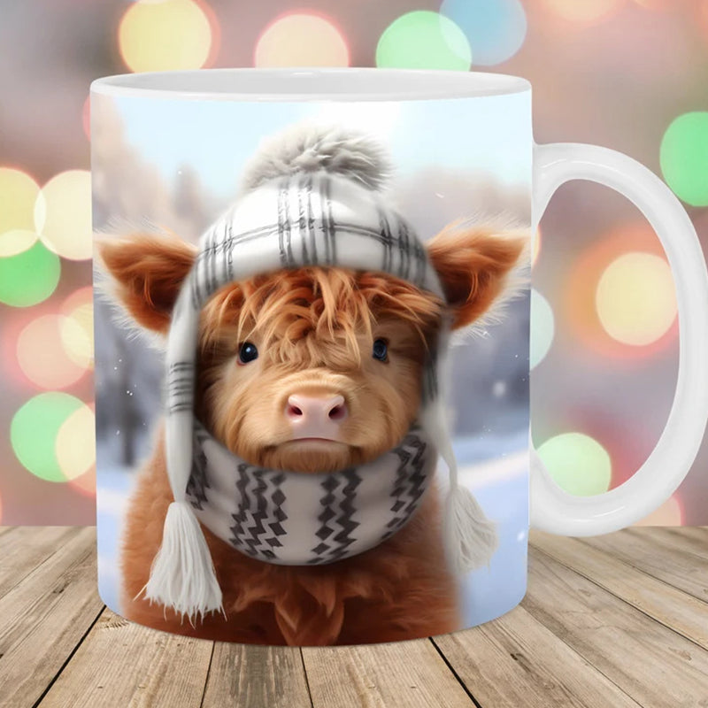 Highland Cow Keramisk Kaffe Mugge | Luvikno
