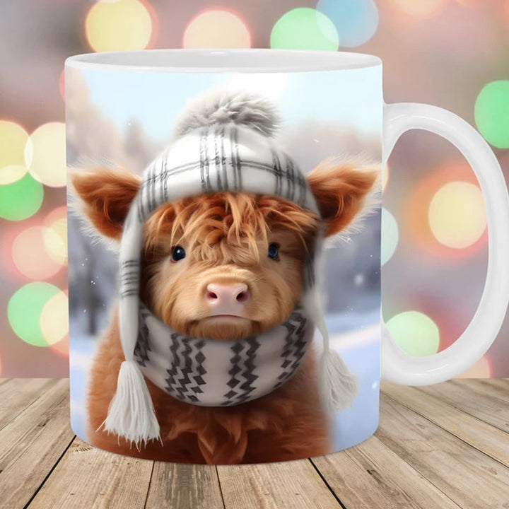 Highland Cow Keramisk Kaffe Mugge | Luvikno