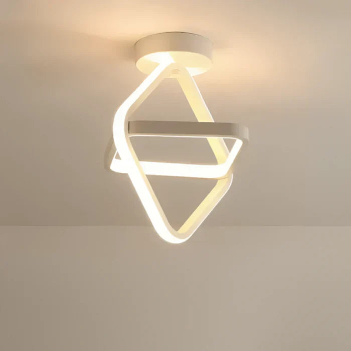 Moderne LED Taklampe med Dobbeltring Design - Twilight Rings | Luvikno
