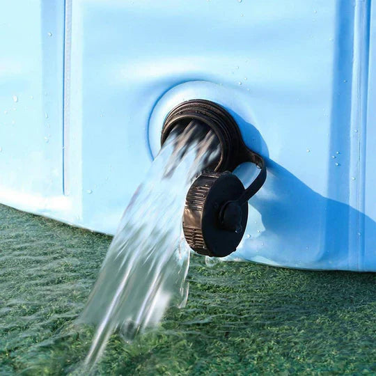 Sammenleggbar PVC hundepool med dreneringsventil Luvikno