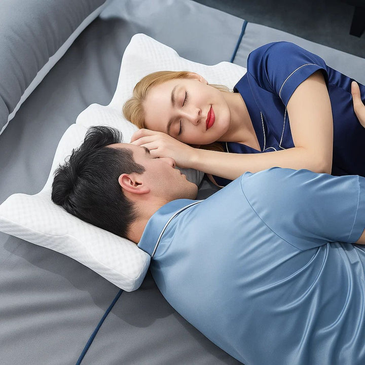 Spine Relief & Posture Alignment – Contour Memory Foam – Pain-Free Deep Sleep Support Luvikno
