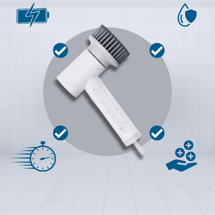 Electric Scrub Brush Profesjonell Kjøkken- og Komfyrrenser Luvikno