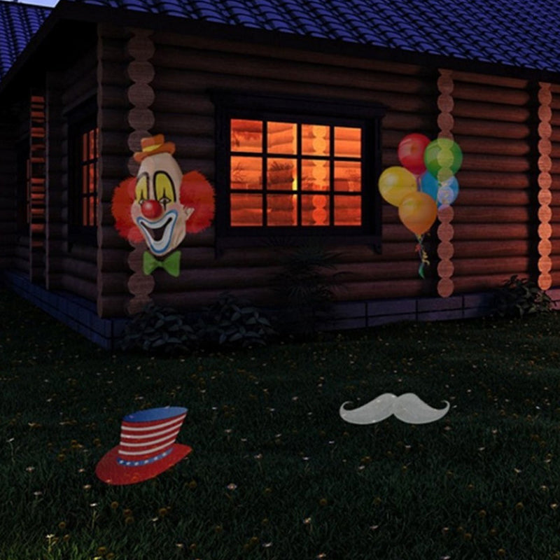 Jul Laserlys LED-Projeksjon for Utendørs Gress | Luvikno