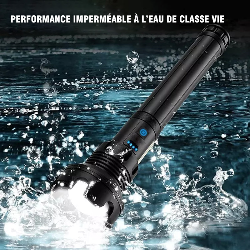 Taktisk oppladbar laser LED lommelykt | luvikno