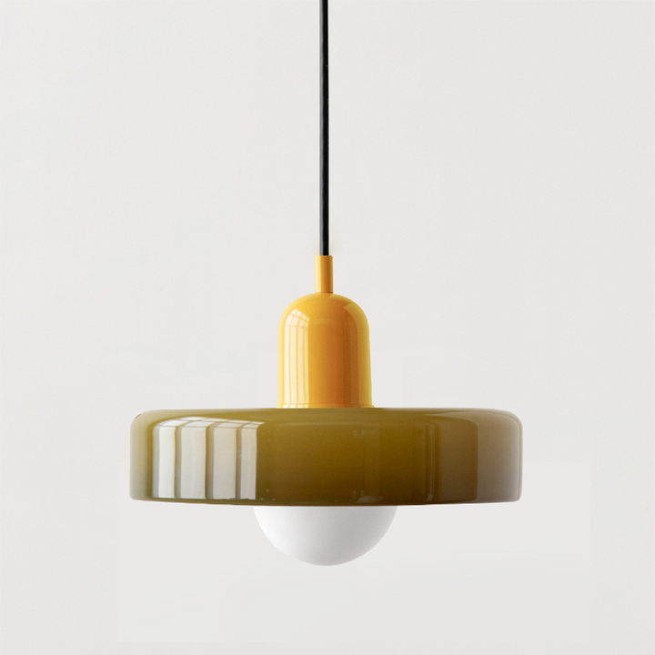 Luvikno | Farget Glass Bauhaus Pendellampe for Moderne Hjemdekor & Spisesteder