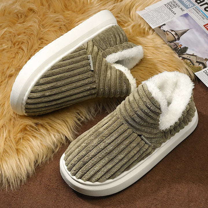 Luvik | Tossu - Ortopedinen tuki - Pehmeä ja mukava pohja - Pehmeä samettinen ulkonäkö