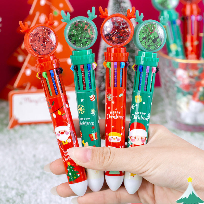 Luvikno | Søte juleglitrende penner