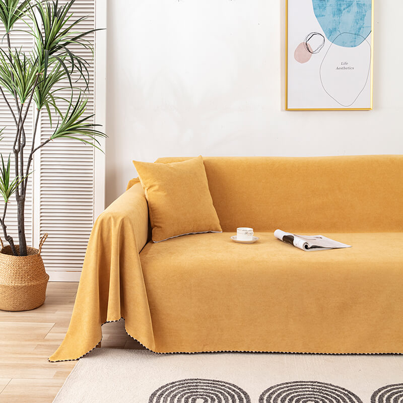 Premium vanntette sofa kastet dekke med jacquard kant | Luvikno