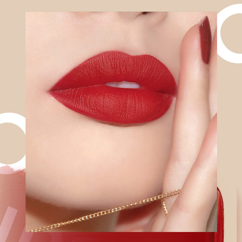 Lipstick Set Velvet Matte med Glamour Kjede Håndveske | luvikno