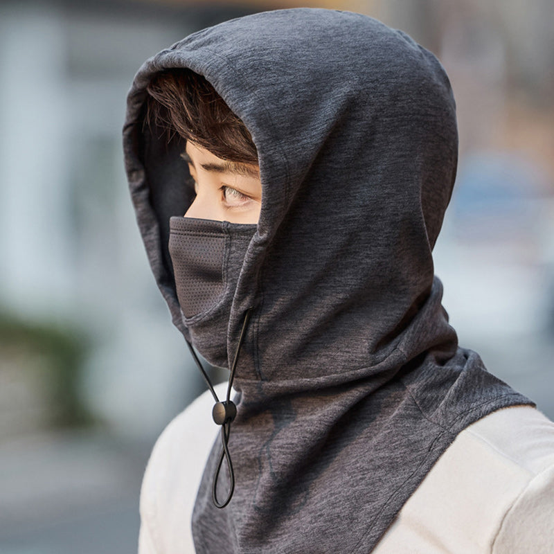 Hettefjes maske med halsvarmer for sykling | Luvikno