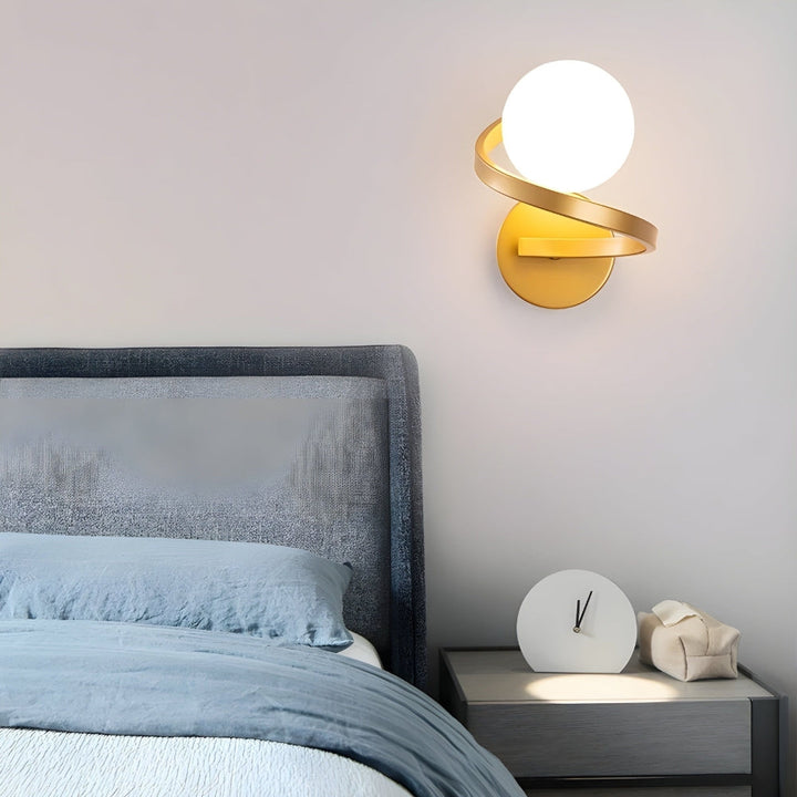 Spiral LED vegglampe med moderne design Luvikno