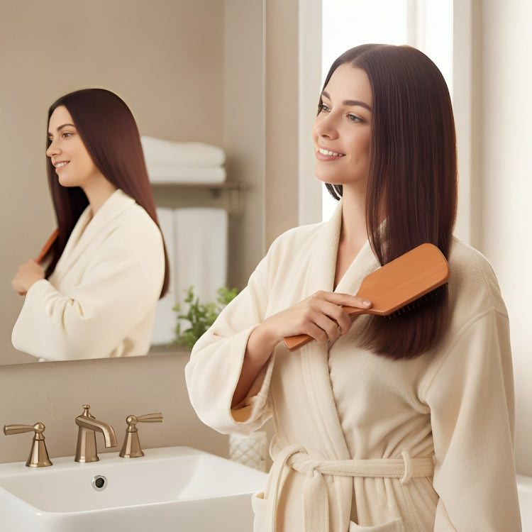 Static Detangling Brush – Frizz Control – Air Cushion Pad – Reduces Breakage – Adds Smooth, Shiny & Healthy-Looking Hair Luvikno