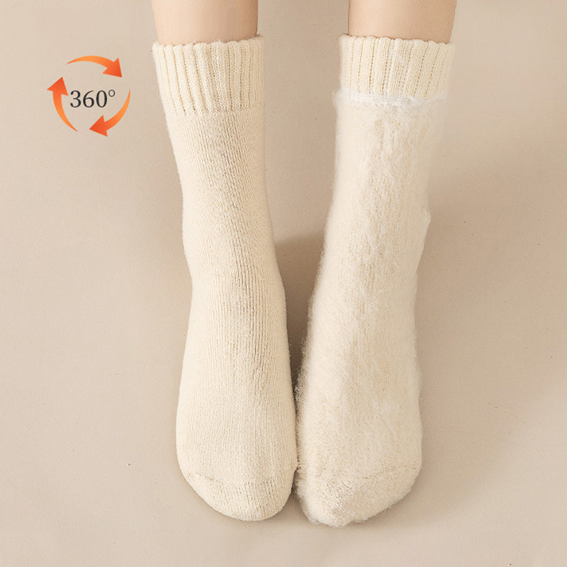 Luvikno | Cozy Unisex Vinter Termiske Sokker laget av Fløyel