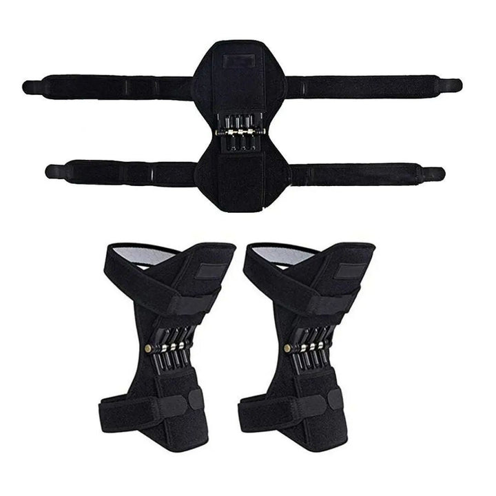 KneeGuard Pro | Sett av 2 hengslet kneleddsstabilisatorer for smertelindring | Justerbar støtte for kneskader - leddgikt - postoperativ rehabilitering Luvikno