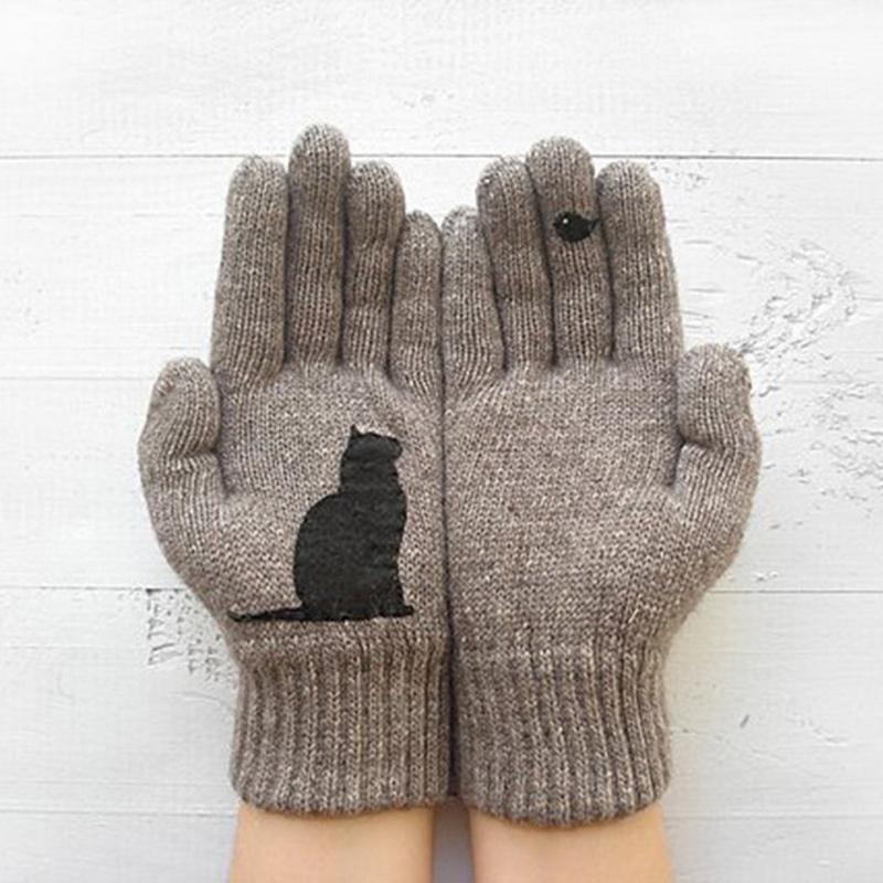 Luvikno | Kottongloves i kattestil
