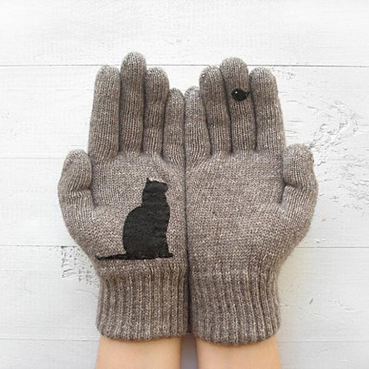 Luvikno | Kottongloves i kattestil