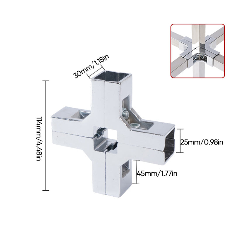 Square Tube Connector | Luvikno