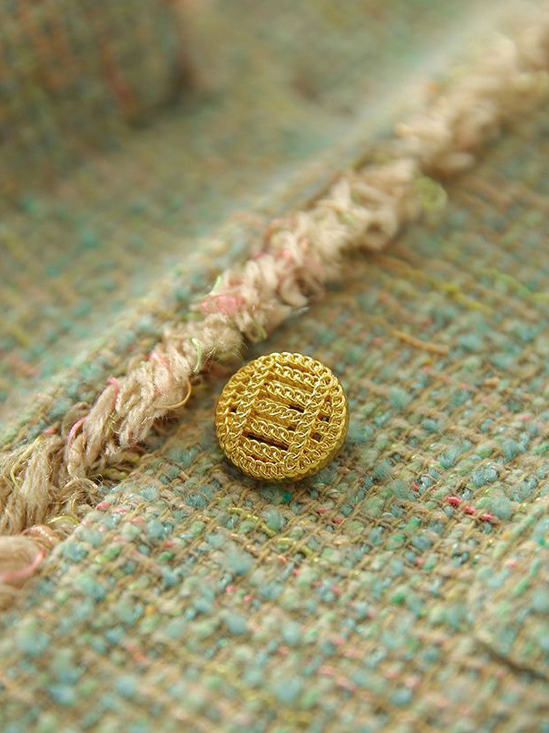 Luvik | Tyylikäs Pyöreä Kaula Tweed Takki