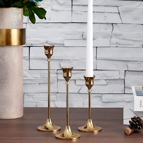Gull taper lysestake sett | Luvikno
