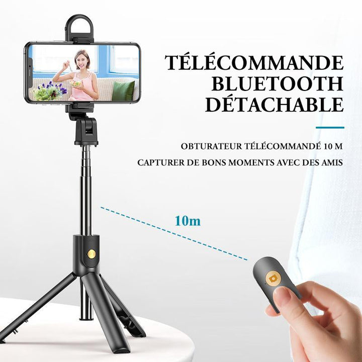 Tripod for selfie stick with Bluetooth remote control | Luvikno