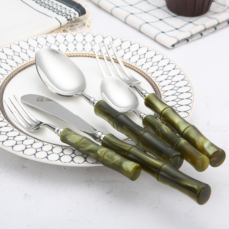 Zen Green Bamboo Bestikksett | Luvikno