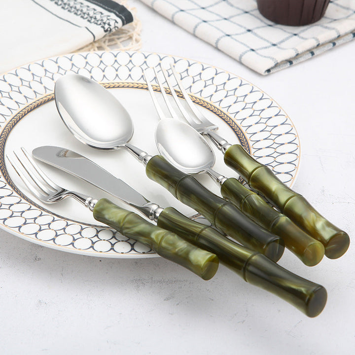 Zen Green Bamboo Bestikksett | Luvikno