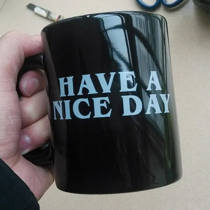 Ha en fin dag kaffekopp midtfinger morsom kopp nyhetsgave | Luvikno