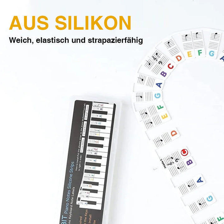 Luvikno | Avtagbare piano-tastatur notetiketter