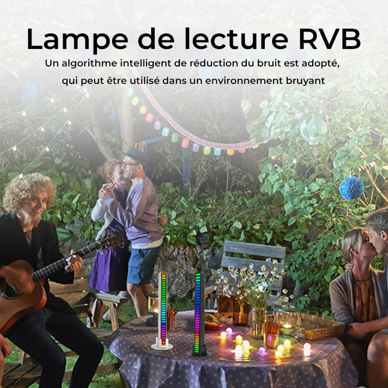 Lydaktivert RGB lyslist trådløs | Luvikno