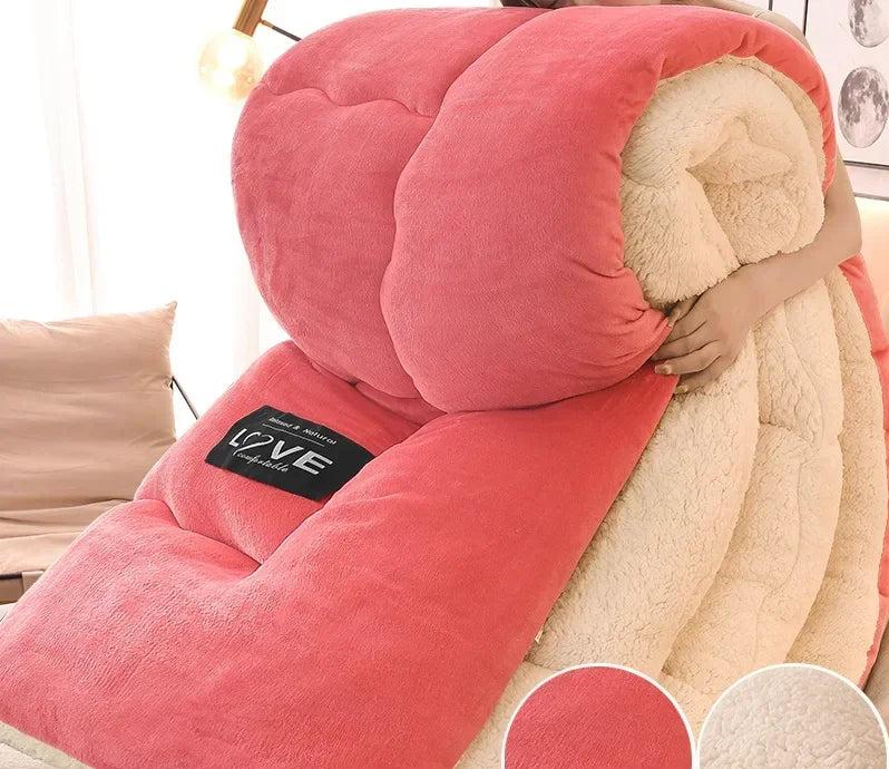 Ultimate Winter Comfort Blanket with Double-Layer Flannel Fleece | Luvikno